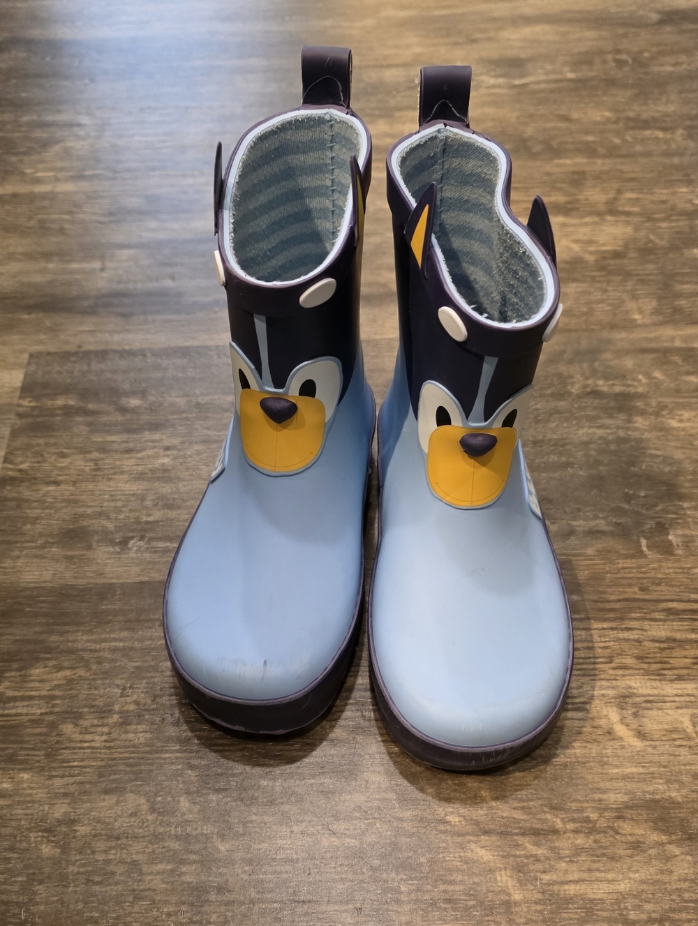 Kids Light Blue Bluey Dog Toddler Size 9 Rain Boots Gender Neutral